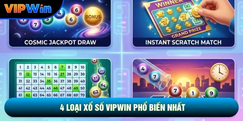 4 Loại Xổ Số Vipwin Nên Chọn Loại Nào - So Sánh Chi Tiết Tỷ Lệ Thắng 2 4 loại xổ số vipwin phổ biến