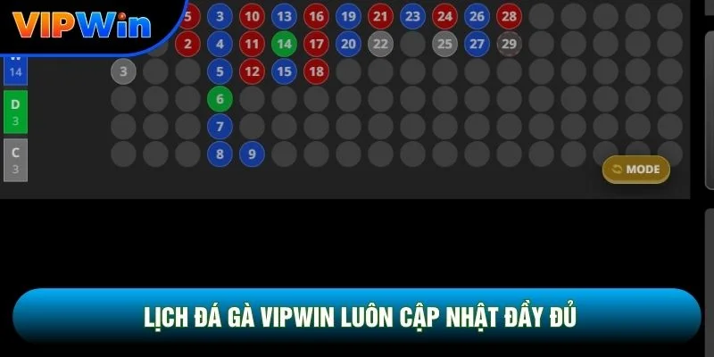 Lịch Đá Gà Vipwin - Cập Nhật 4 Khung Giờ Vàng Mỗi Ngày 2 Lịch đá gà vipwin luôn cập nhật đầy đủ