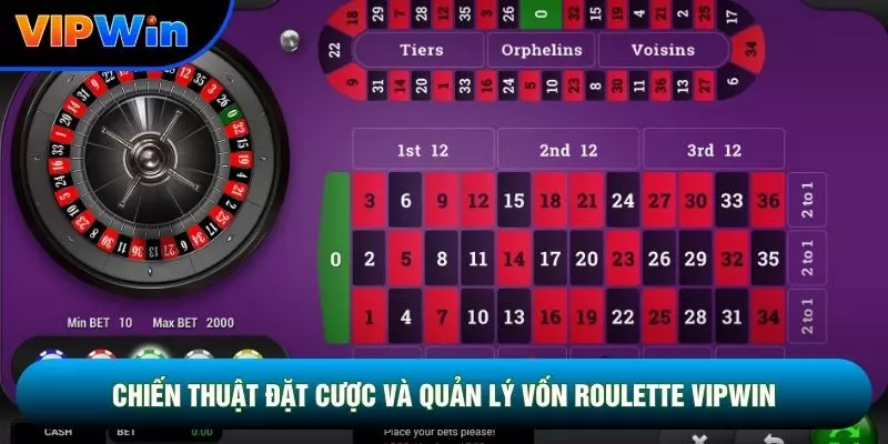Roulette Vipwin - Bánh Xe 0-36 Cược Ngoài Thắng 32.4-48.6% 3 Chiến thuật đặt cược và quản lý vốn Roulette vipwin