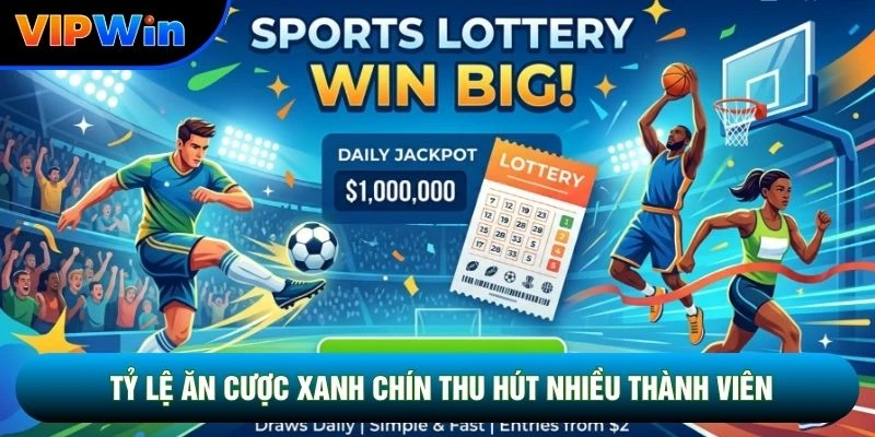 Xổ Số Thể Thao Vipwin - Quy Đổi Kết Quả Bóng Đá Tỷ Lệ 1 Ăn 99 3 Tỷ lệ ăn cược xanh chín thu hút nhiều thành viên